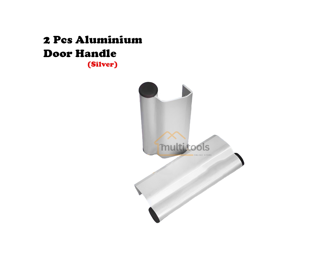 2 Pcs Aluminium Door Handle [Silver]